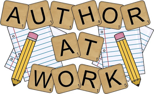 Picture stating the words Author At Work