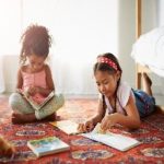 Picture of two children reading